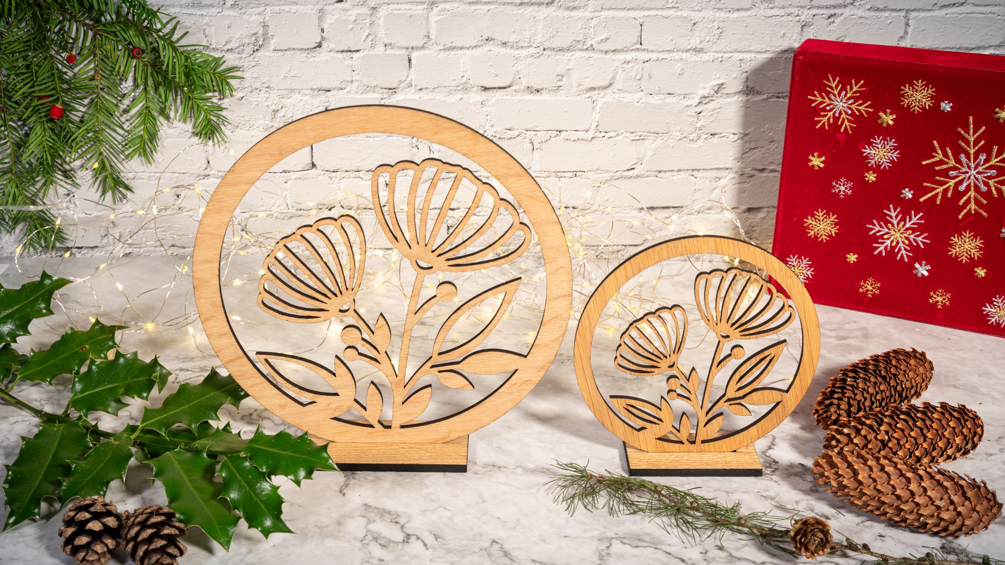 Kyloe Creations - Wooden Flowers Botanical Decoration