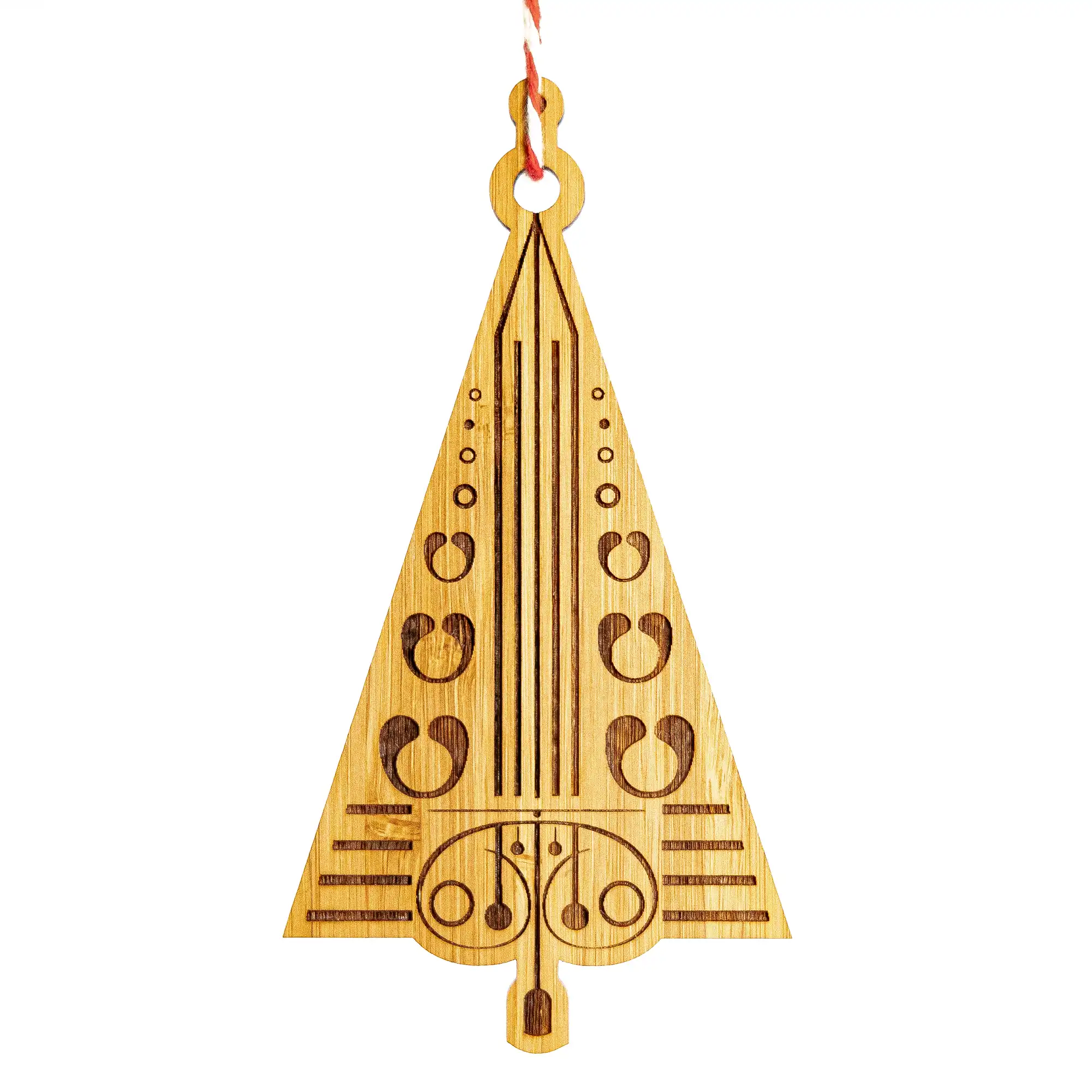 Bamboo Art Nouveau Christmas Tree Decorations - Eco-friendly gifts and ornaments - Kyloe Creations